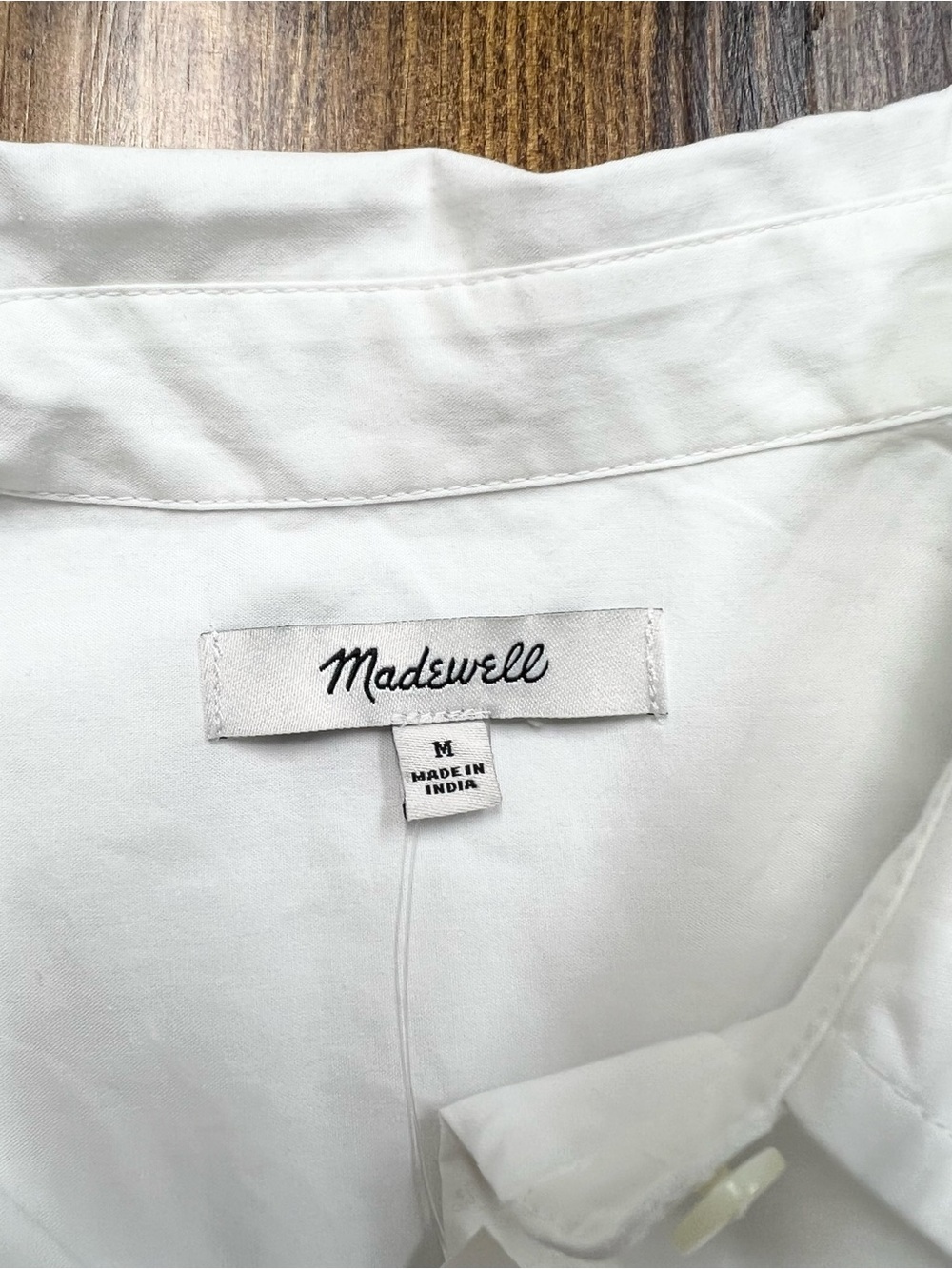 Madewell The Easy Shirt in White Size Medium NWT - Picture 7 of 10